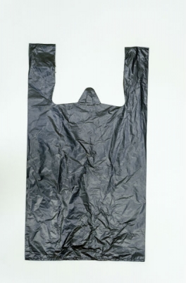 пакет майка ПНД медведь чёрный без печати 33-56 (1-2000-100шт)сибпласт