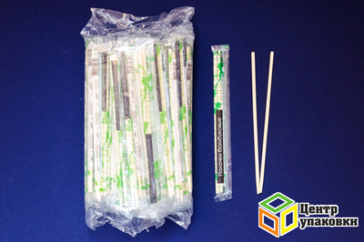 Палочки бамб дсуши 230мм + зубочистка (1-3000-100шт) в пленке
