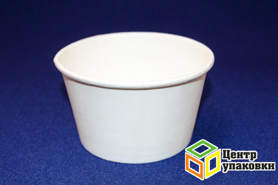 Чаша бумажная под салат 750 мл белая двустороннее ламинирование ø146 мм (1-800-50 шт.)