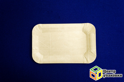 Тарелка картон 1320см белая, ламини (11500100шт) Молоко